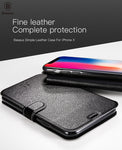 iPhone X Case Luxury Flip PU Leather Wallet Case