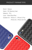 iPhone 6s Case Luxury Grid Pattern Silicone Case