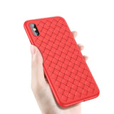 Luxury Grid Pattern Case For iPhone X Cases Ultra Thin Soft Silicone Protective