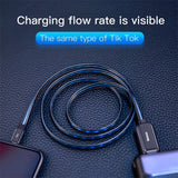 Baseus Flowing LED Glowing Charging USB Data Cable