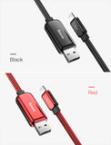 Baseus Flowing LED Glowing Charging USB Data Cable