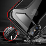 iPhone Xs Case Durable Tire Pattern Soft Silicone Case