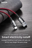 Baseus Smart Change Breathe Lighting USB Type C Cable Support 3A Fast Charging