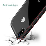 iPhone XR Case Durable Silicone PC Hybrid Armor Case