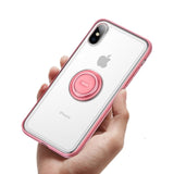 Creative Phone Case For iPhone Xs with Ring Holder Stand Matte