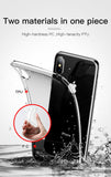 PC + TPU Hybrid Case For iPhone Xs Fashion Transparent Silicone Case