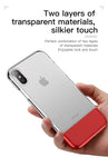 PC + TPU Hybrid Case For iPhone Xs Fashion Transparent Silicone Case