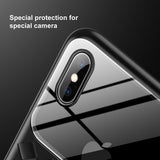 Grid Pattern Case For iPhone Xs Max Luxury Silicone + Tempered Glass