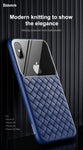 Grid Pattern Case For iPhone Xs Max Luxury Silicone + Tempered Glass