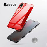 Luxury Tempered Glass Filp Case For iPhone Xs Xs Max