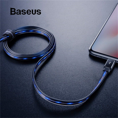 Baseus Flowing LED Glowing Charging USB Data Cable