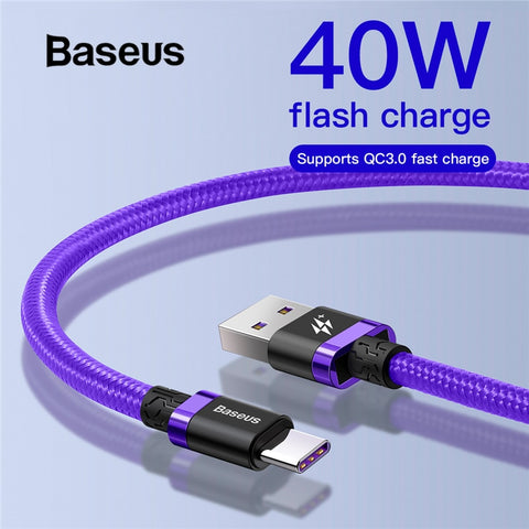 Baseus 5A Falsh Quick Charge USB Type C Cable